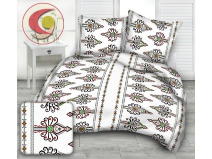 ORNAMENT pamut ágynemű DeLuxe (Ágynemű mérete 140x200 cm, A csomag tartalma Készletcsomagolás)