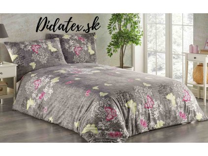 Pillangó pamut ágynemű DeLuxe (Ágynemű mérete 140x200 cm, A csomag tartalma Készletcsomagolás)