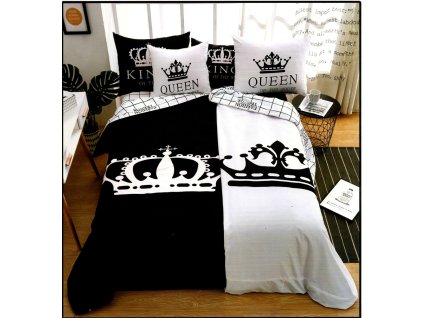 QUEEN ÉS KING fotó ágynemű 140x200 cm 6 szett csomag (Ágynemű mérete 140x200 cm, A csomag tartalma 6 Készletcsomagolás)
