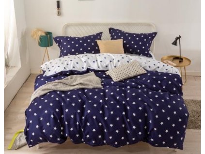 STAR Sötétkék fotó ágynemű (Ágynemű mérete 140x200 cm, A csomag tartalma 7 Készletcsomagolás)