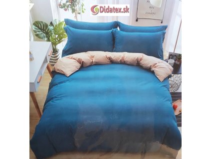 Szép kék fotó ágynemű 140x200 cm 7 szett csomag (Ágynemű mérete 140x200 cm, A csomag tartalma 7 Készletcsomagolás)