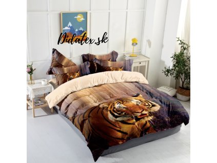 TIGER 1 barna fotó ágynemű 140x200 cm 3 szett csomag (Ágynemű mérete 140x200 cm, A csomag tartalma 3 Készletcsomagolás)