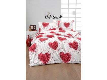 VALENTINE 4 db pamut ágynemű DeLuxe 140x200 cm szett Csomagolás (Ágynemű mérete 140x200 cm, A csomag tartalma Készletcsomagolás)