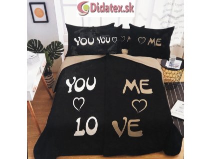 YOU AND ME LOVE fotó ágynemű 140x200 cm 6 szett csomag (Ágynemű mérete 140x200 cm, A csomag tartalma 6 Készletcsomagolás)