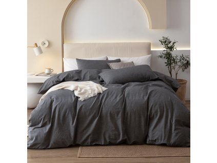 SÖTÉTSZÜRKE pamut DeLuxe lepedők