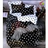 DOTS FEKETE fotó ágynemű 140x200 cm (Ágynemű mérete 140x200 cm, A csomag tartalma 7 Készletcsomagolás)