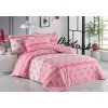 Lionel rózsaszín pamut ágynemű DeLuxe (Ágynemű mérete 140x200 cm, A csomag tartalma Készletcsomagolás)