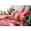25986 1 red righe pamut agynemu deluxe 140x200cm 3 szett csomag