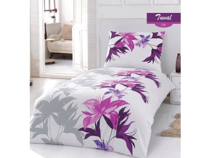 TUVAL LILA bavlnené obliečky DeLuxe 200x220 cm Set Balenie