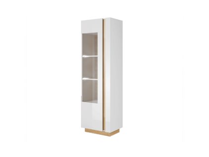 vitrina vysoka biela dub city 01