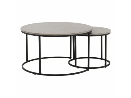 iklin set 2 stolikov beton cierny hlavny