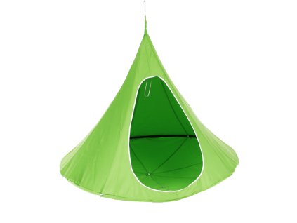 Závesné hojdacie kreslo, zelená, KLORIN NEW BIG SIZE CACOON HAMMOCK