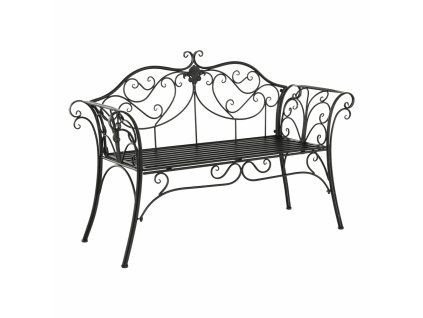 etelia kovova lavicka cierna hlavny