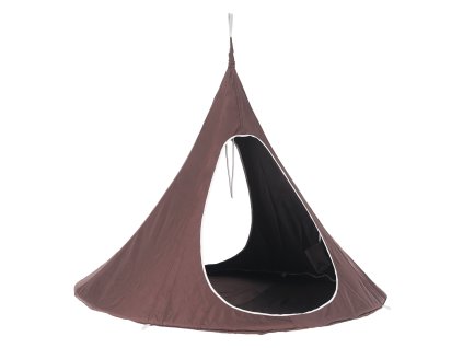 Závesné hojdacie kreslo, sivohnedá TAUPE, KLORIN NEW TYP 2 BIG SIZE CACOON HAMMOCK