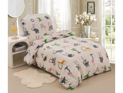 ABCD mikroplyšové obliečky