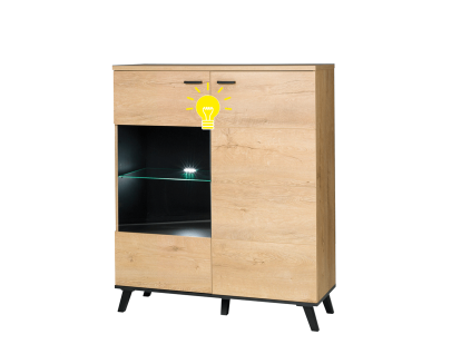 komoda dub lefkas typ 4 ziarovkaa