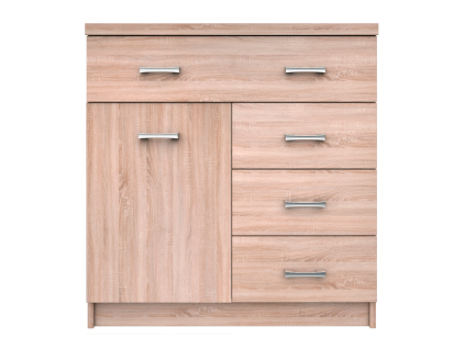 Komoda 1D4S, dub sonoma, TOPTY TYP 20
