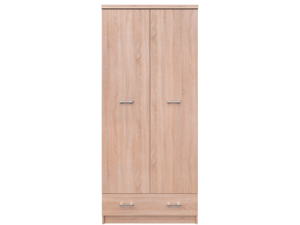 Skriňa 2D1S, dub sonoma, TOPTY TYP 30