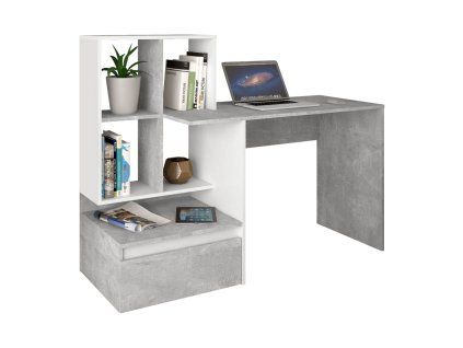 nereo new pc stol beton biely 0