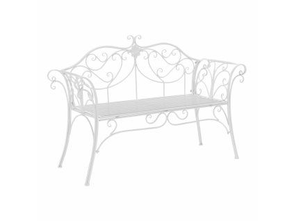 etelia kovova lavicka biela hlavny