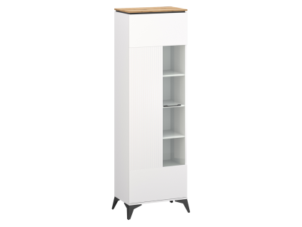 velis biela s vitrina 1w