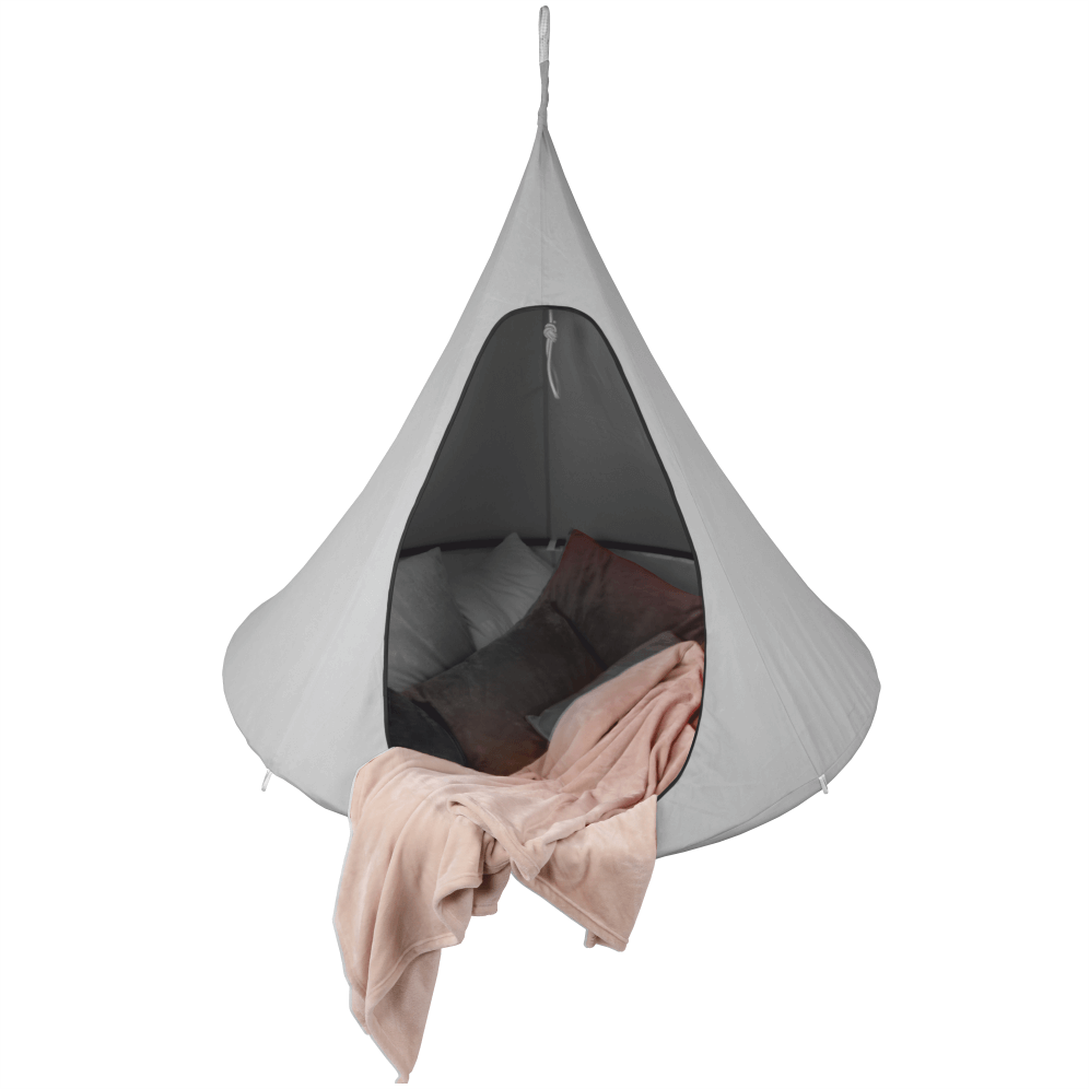 Fotografia produktu: Závesné hojdacie kreslo, svetlosivá, KLORIN NEW BIG SIZE CACOON HAMMOCK