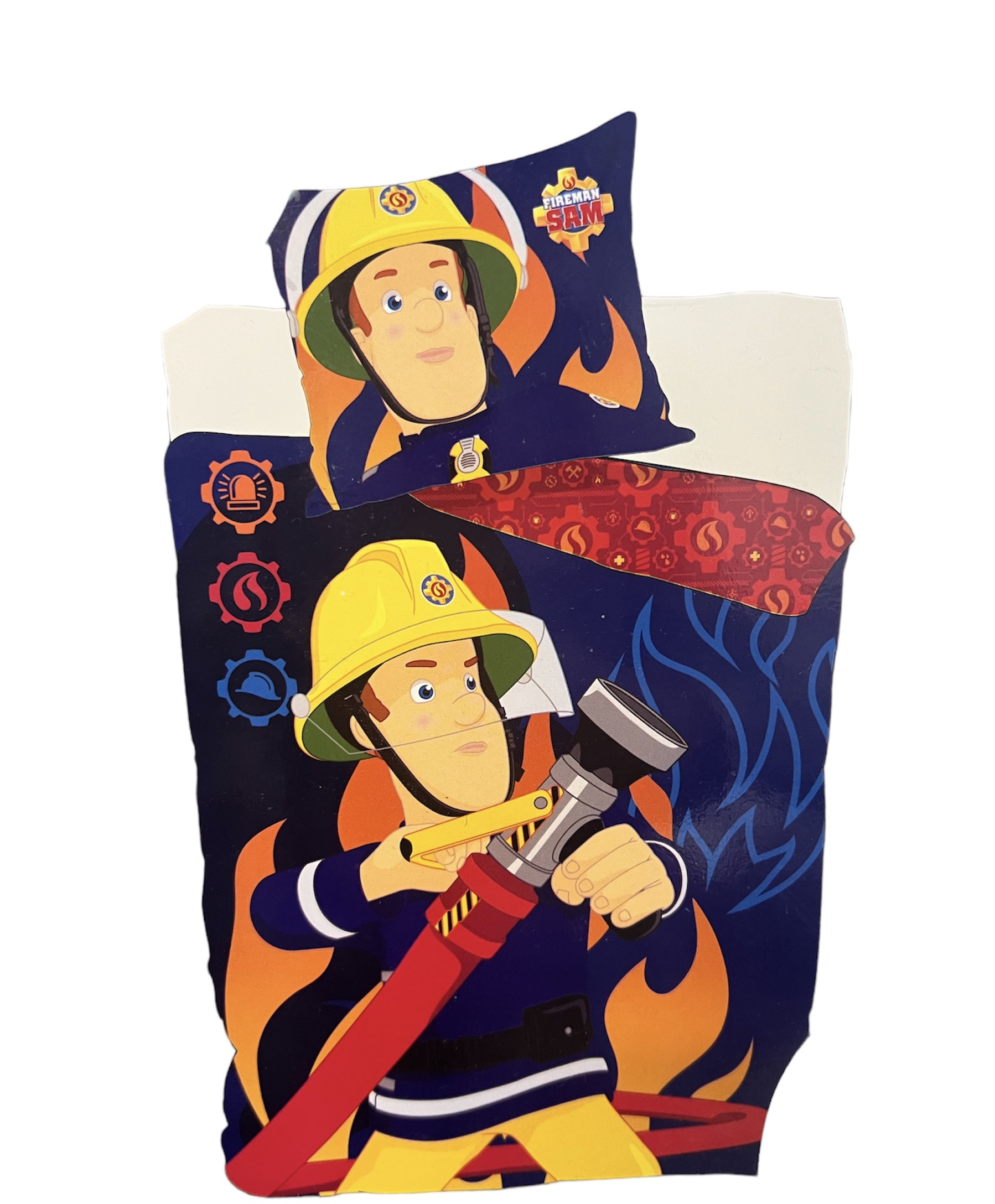 Fotografia produktu: DISNEY FIREMAN SAM II bavlnené obliečky Obsah balenia: Štandardný rozmer 1x 140x200 + 1x 70x90
