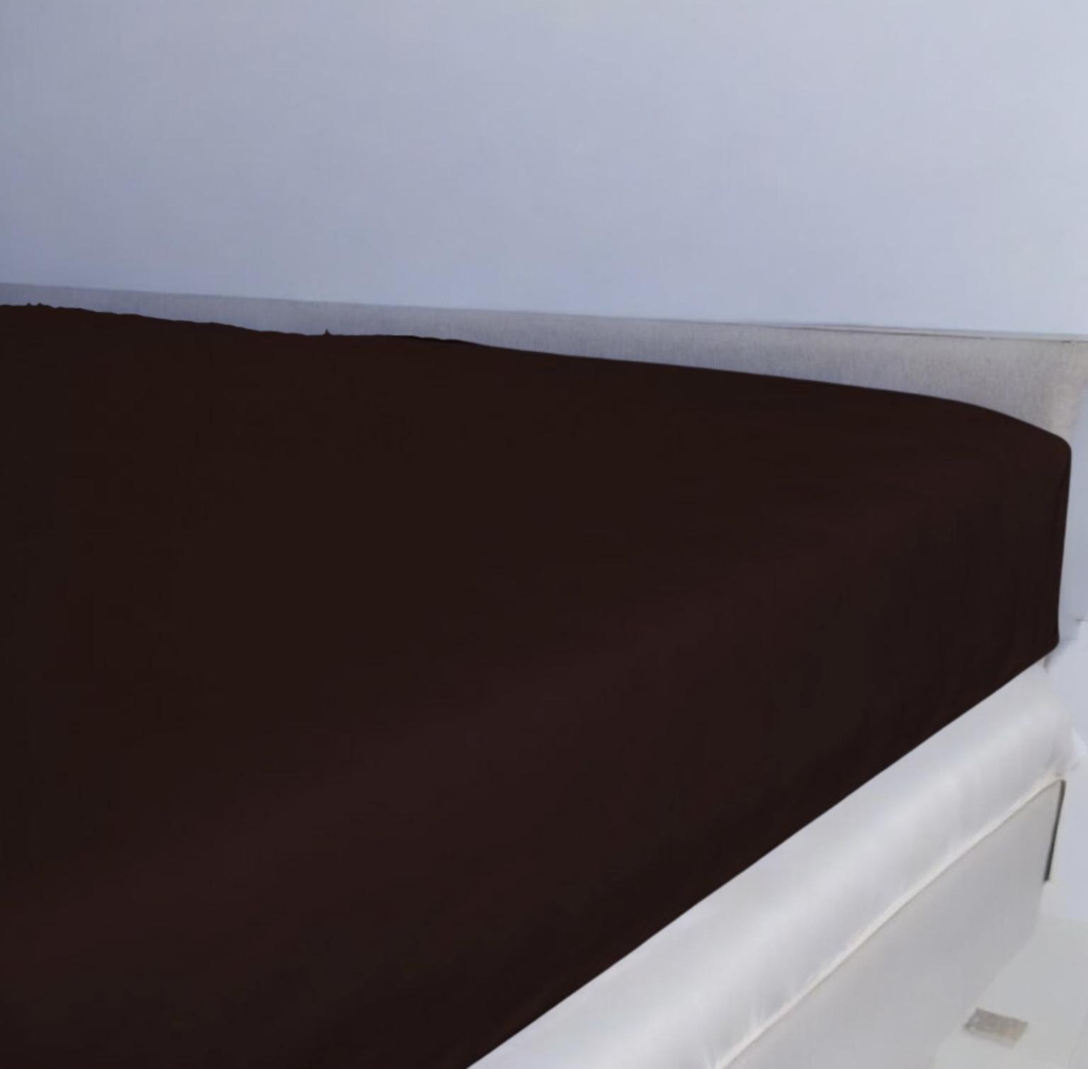 Fotografia produktu: Jersey plachta Didatex - DARK BROWN 23 Rozmer: 200x220 cm