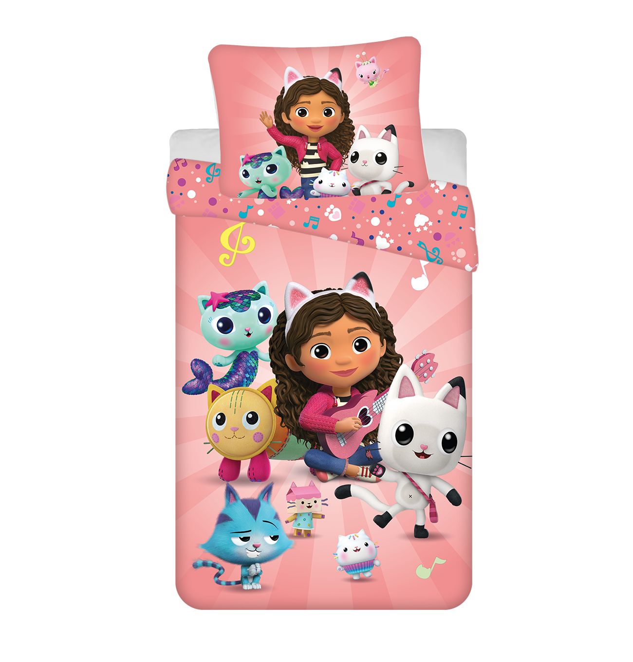 Fotografia produktu: DISNEY GABBY'S DOLLHOUSE bavlnené obliečky Obsah balenia: Štandardný rozmer 1x 140x200 + 1x 70x90