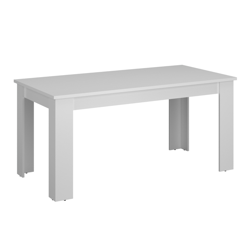 Fotografia produktu: Jedálenský rozkladací stôl, biela, 160-210x90 cm, ERODIN
