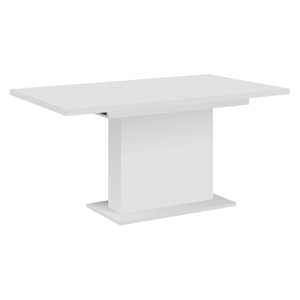 Fotografia produktu: Jedálenský rozkladací stôl, biela, 160-200x90 cm, BOBA