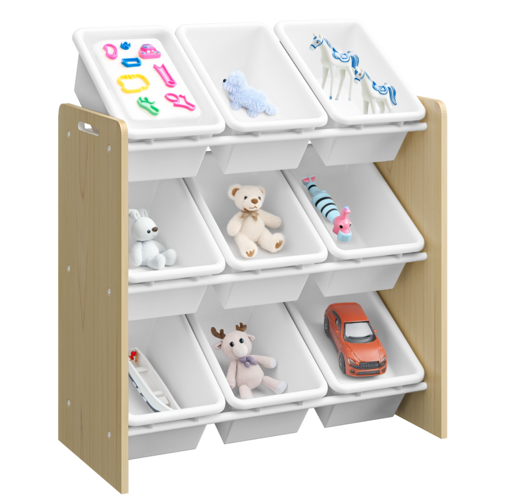 Fotografia produktu: Organizér/regál na hračky, prírodná/biela, BOIS