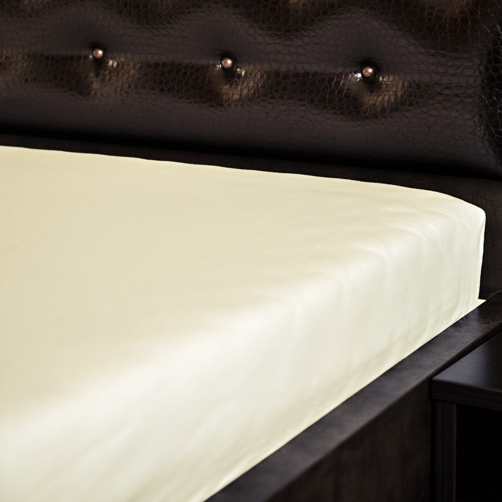 Fotografia produktu: Didatex Jersey plachta - cream 7 Rozmer: 120x220 cm