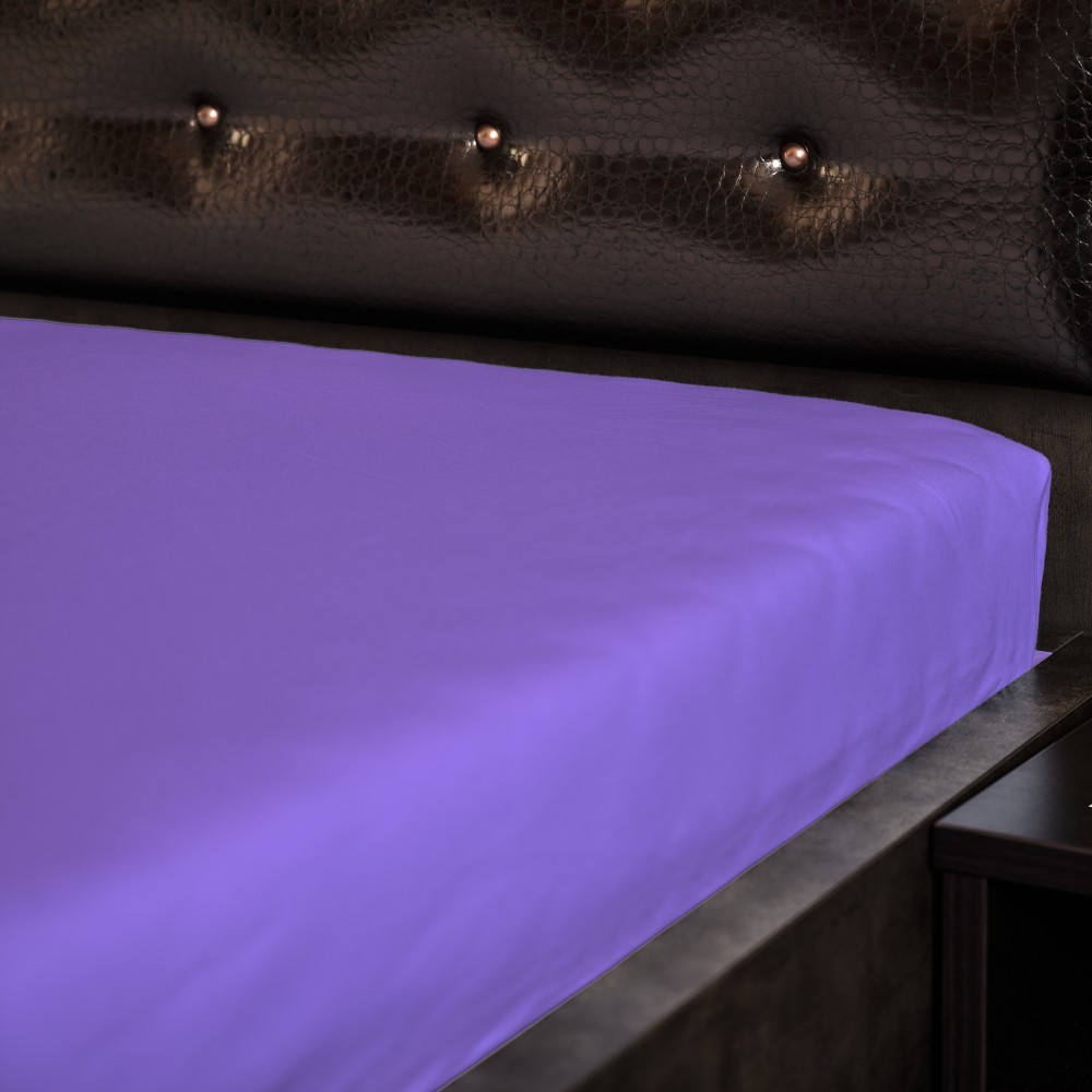 Fotografia produktu: Didatex Jersey plachta - fialová 8 Rozmer: 120x220 cm