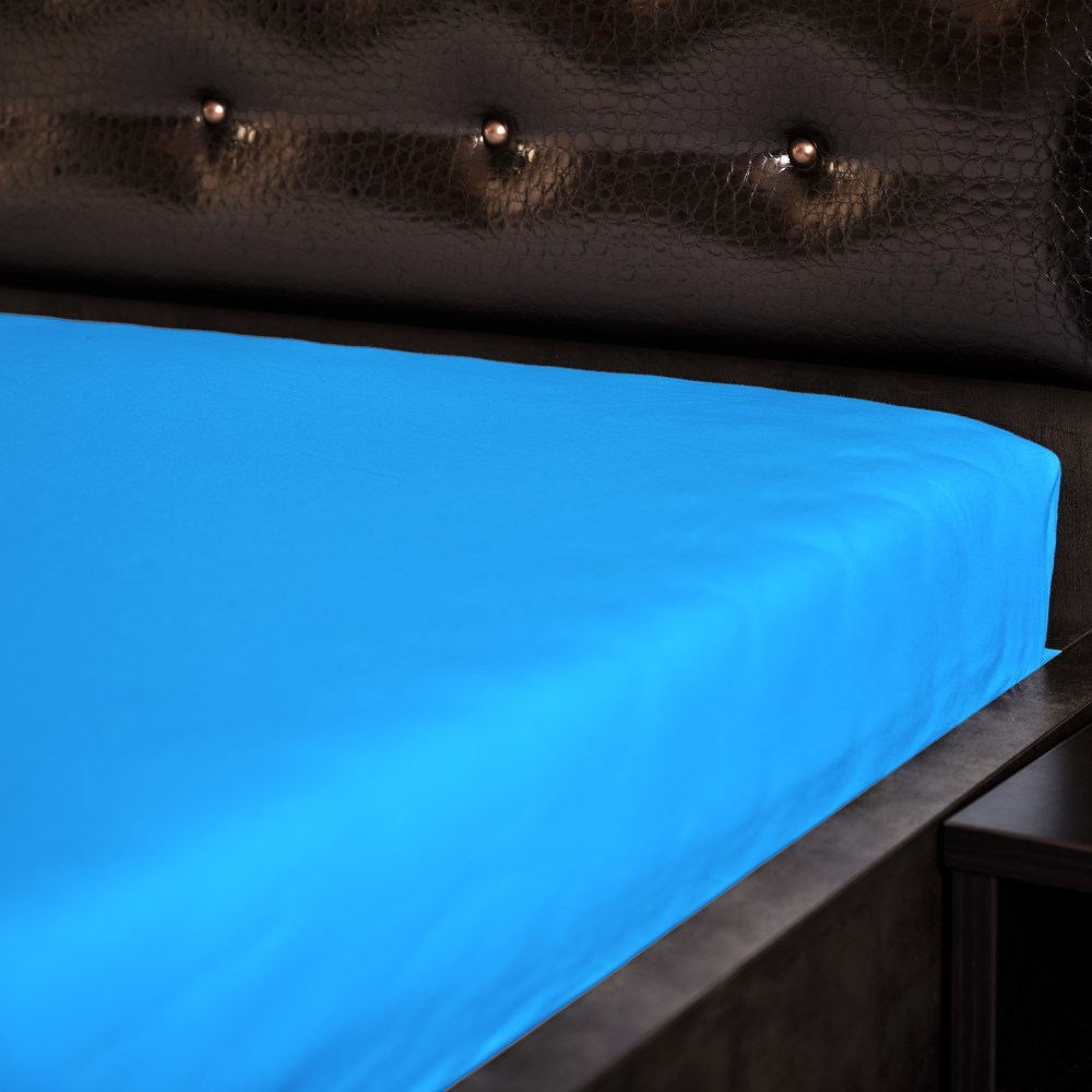 Fotografia produktu: Didatex Jersey plachta - tyrkys 12 Rozmer: 120x220 cm