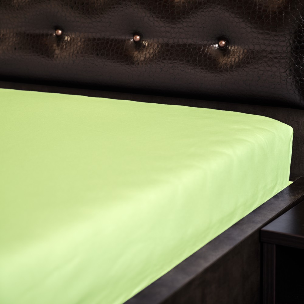 Fotografia produktu: Didatex Jersey plachta - wasabi svetlá 29 Rozmer: 120x220 cm