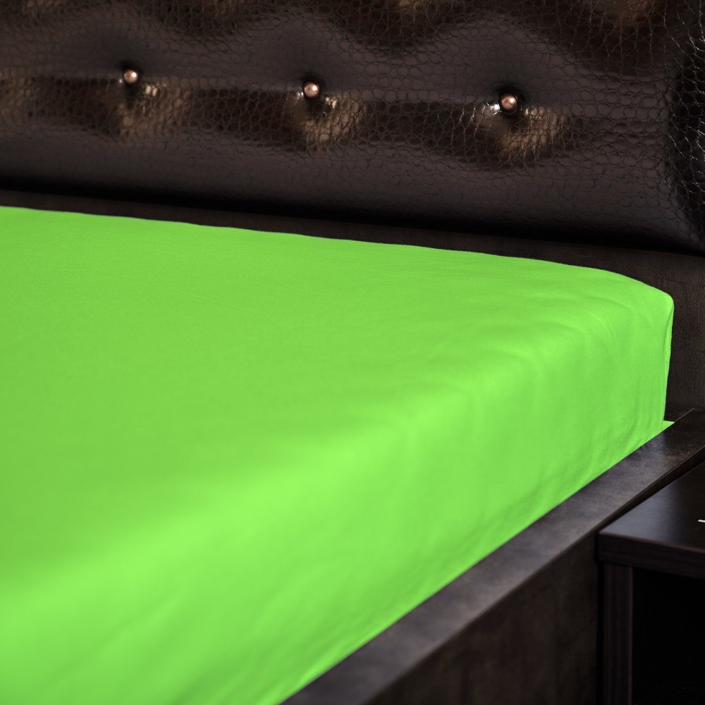 Fotografia produktu: Didatex Jersey plachta - zelená 21 Rozmer: 120x220 cm