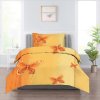 MOTÝĽ ORANŽOVÝ bavlnené obliečky DeLuxe 140x200cm