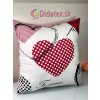 A-1 Hearts Red Antialergický vankúš