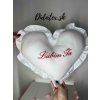 A- Valentínsky vankúš Ľúbim Ťa - biely