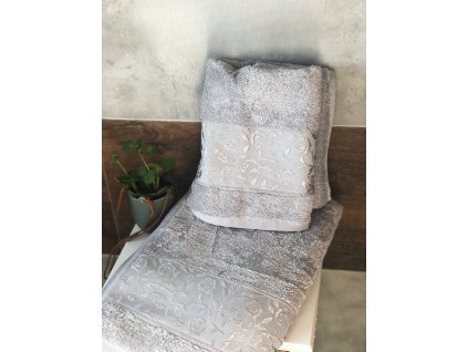 bambusova osuska uterak siva