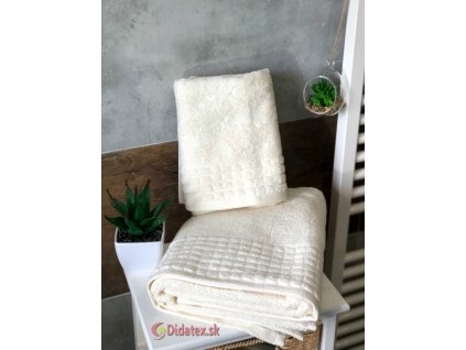 Exclusive froté ručník,osuška - máslová