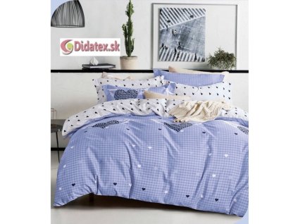 HEARTS BLUE foto povlečení 140x200 cm 3 Set Balení