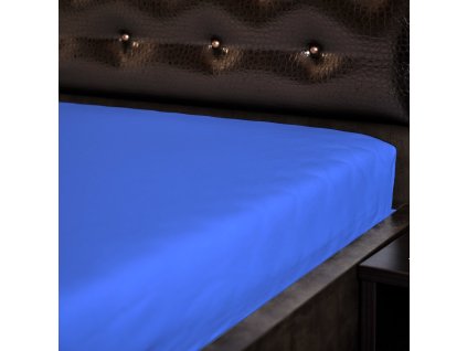 Jersey prostěradlo - modrá 17 (Rozmer 60x120 cm)