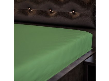 Jersey prostěradlo - olivová 32 (Rozmer 60x120 cm)