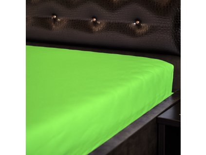Jersey prostěradlo - zelená 21 (Rozmer 60x120 cm)