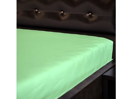 Jersey prostěradlo - zelená světla 4 (Rozmer 60x120 cm)
