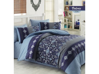 VALERIA V2 MAVI bavlněné povlečení DeLuxe 140x200 cm Set Balení