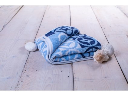 Froté ručník - Kompas blue (Uteráky rozmer 50x100 cm)