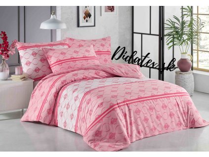 Lionel Pink bavlněné povlečení DeLuxe (Obsah balenia Francúzsky rozmer 1x 200x220 + 2x 70x90)